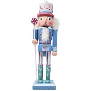 Pastel Candy Soldier Nutcracker, Pastel Blue Candy Nutcracker, Decor Gift